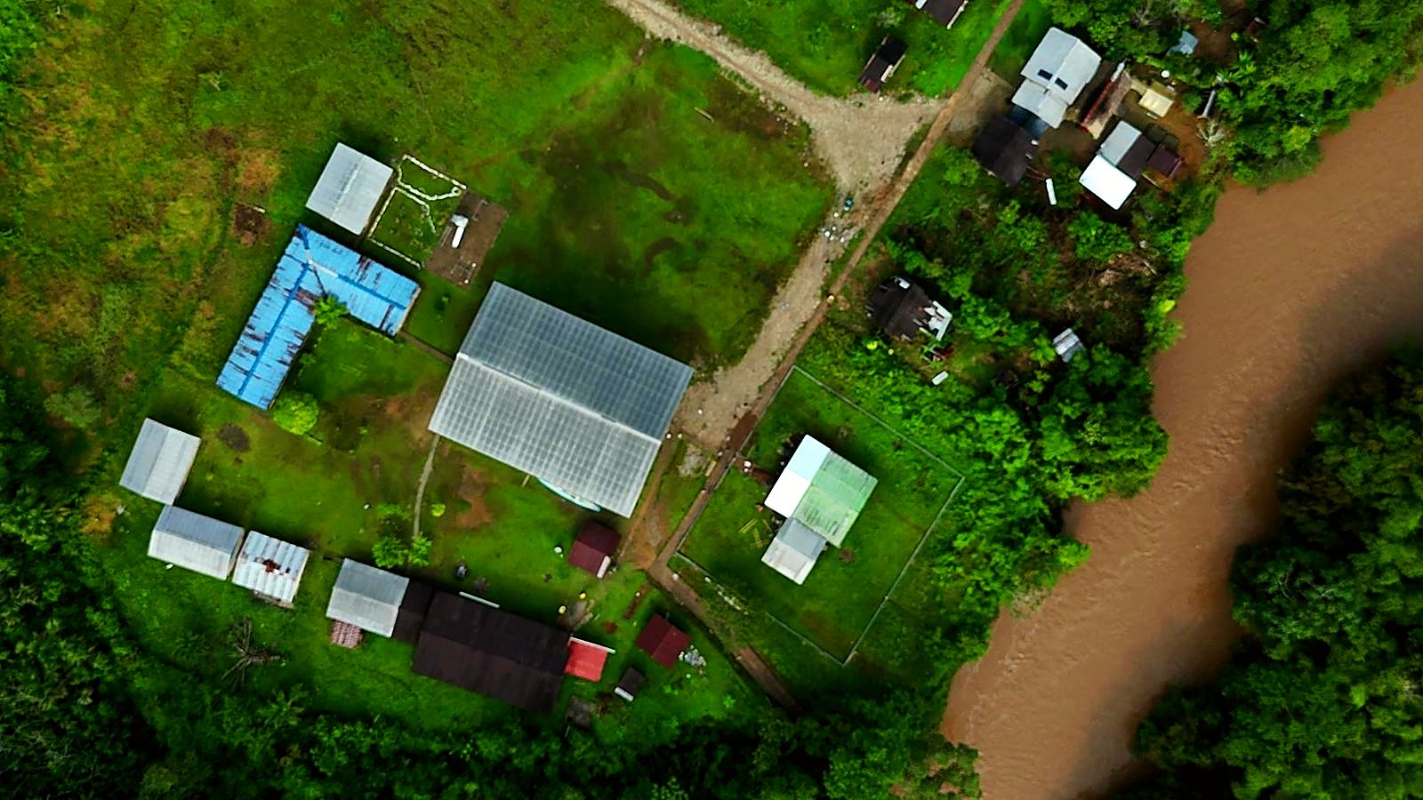 Verde Sumaco from directly above, beside the river